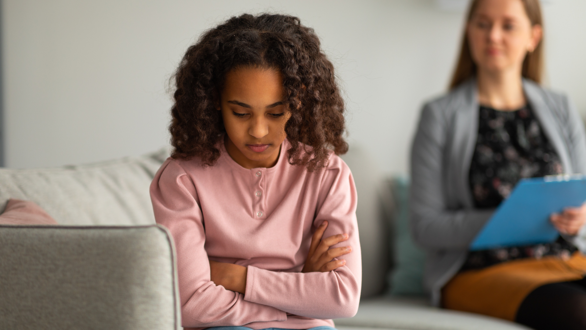 young person in trauma-focused therapy session